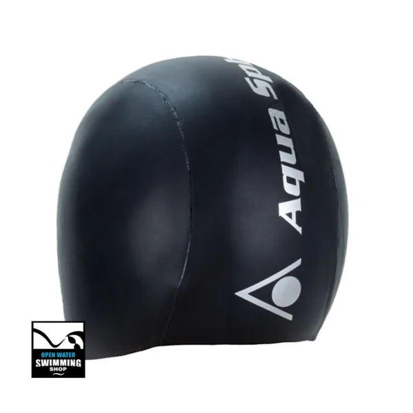 Aqua Sphere-Neopreen-Aquaskin-Zwemcap-Back-openwaterswimmingshop.nl