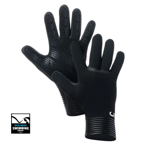 C-Skins Wired-3mm-Neoprene-swimming-Wetsuit Gloves-Black-promo-openwaterswimmingshop.nl