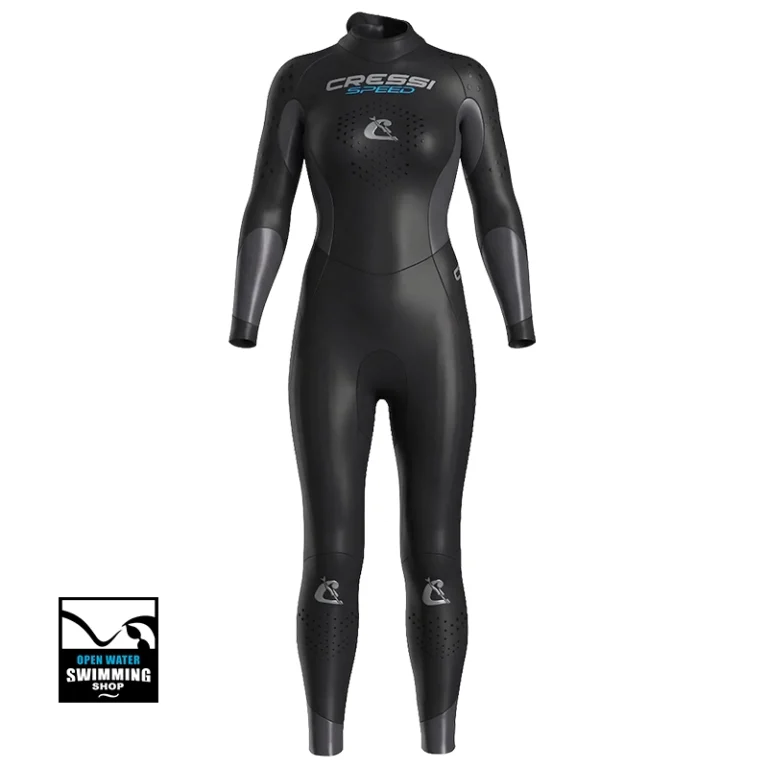 Cressi Speed zwemwetsuit met gladde hydrodynamische coating en flexibele panelen, ideaal voor open water zwemmen