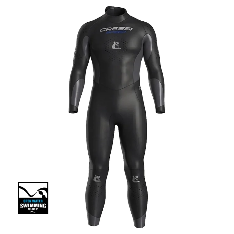 Cressi Speed zwemwetsuit met gladde hydrodynamische coating en flexibele panelen, ideaal voor open water zwemmen