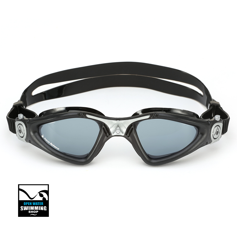 EP3140115LD_KAYENNE_BLACK-SILVER_LD_01 FRONT-openwaterswimmingshop.nl Aqua Sphere - Kayenne - Zwembril - Dark Lens -BLACK-SILVER - EP3140115LD - openwaterswimmingshop.nl