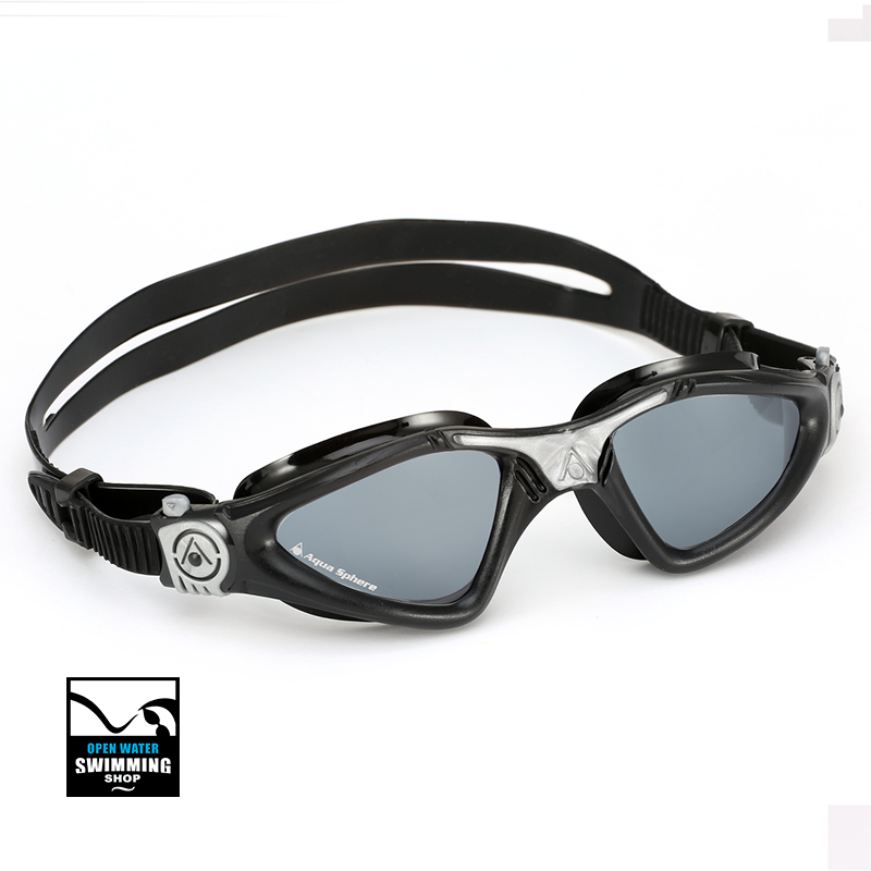 Aqua Sphere - Kayenne - Zwembril - Dark Lens -BLACK-SILVER - EP3140115LD - openwaterswimmingshop.nl