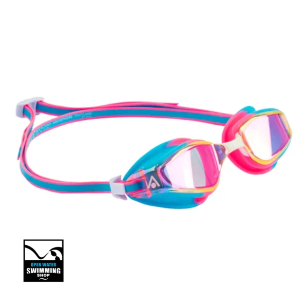 Aqua Sphere - Fastlane - Zwembril - Pink Iridescent Mirrored Lens -openwaterswimmingshop.nl