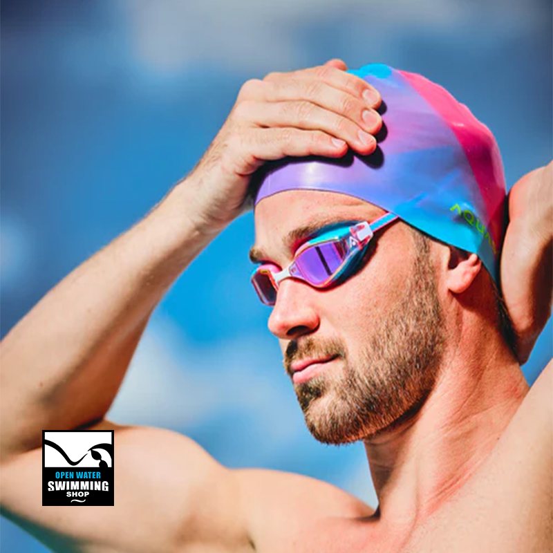 Aqua Sphere - Fastlane - Zwembril - Pink Iridescent Mirrored Lens -openwaterswimmingshop.nl