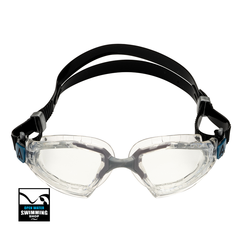 KAYENNE-PRO_zwembril-EP3210010LC_TRANSPARENT-GREY-LC_02-FRONT-openwaterswimmingshop.nl Aqua Sphere - Kayenne Pro - Zwembril - Clear Lens - EP3210010LC - openwaterswimmingshop.nl
