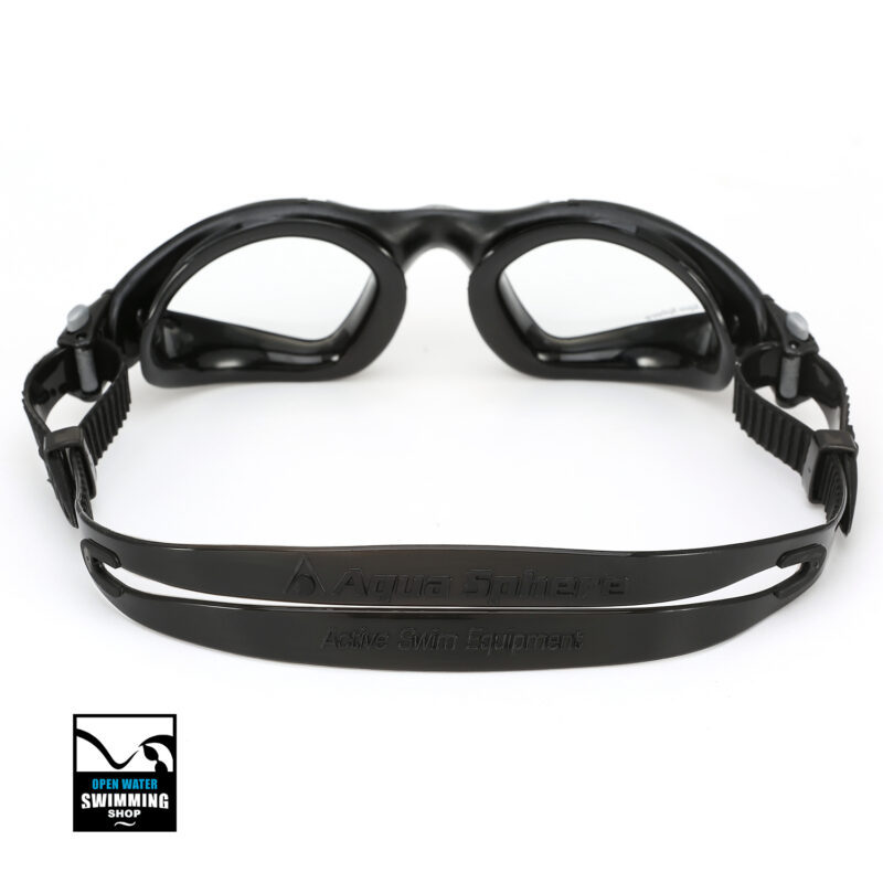 Aqua Sphere - Kayenne - Zwembril - Clear Lens - Black/Silver - EP1220115LC - openwaterswimmingshop.nl