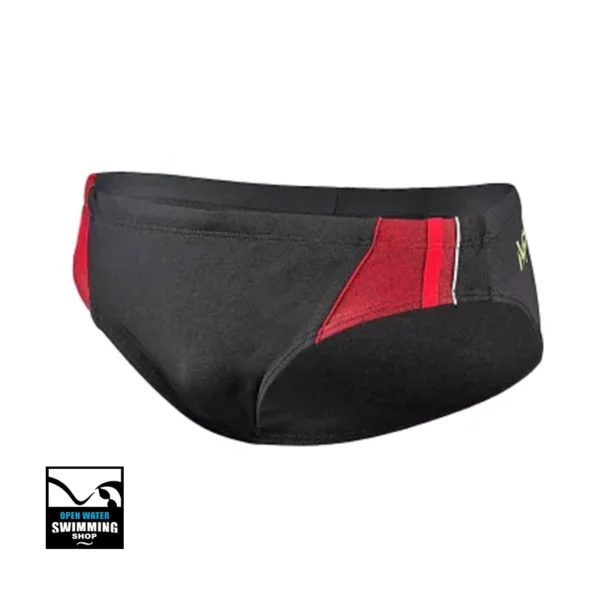 MP-Rush-Black Red-Front-zwembroek-openwaterswimmingshop.nl