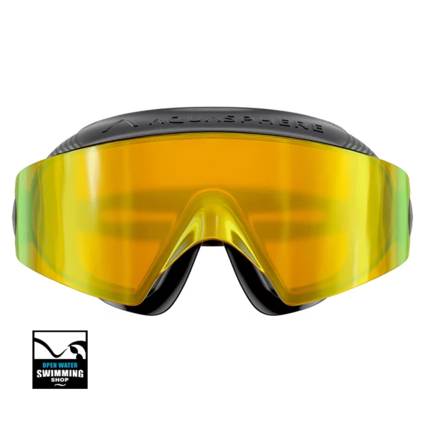 Defy Ultra-zwembril-aqua sphere-MS5420171LMY_DEFY.Ultra_YELLOWTITANIUM MIRRORED_01 FRONT-openwaterswimmingshop.nl