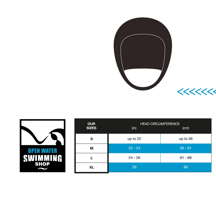 Maattabel-Aqua Sphere-Neopreen-Aquaskin-Zwemcap-openwaterswimmingshop.nl-1