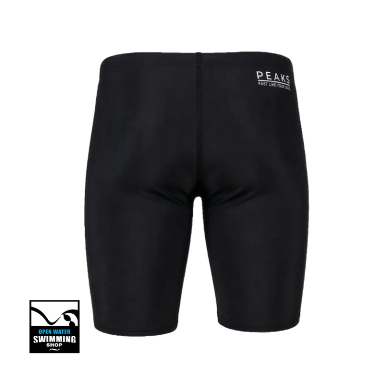 PEAKS Competitie Jammer Black -wedstrijdzwembroek van duurzaam PBT"