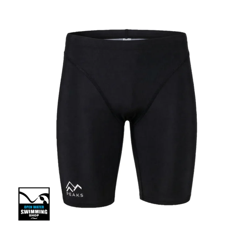 PEAKS Competitie Jammer Black -wedstrijdzwembroek van duurzaam PBT"