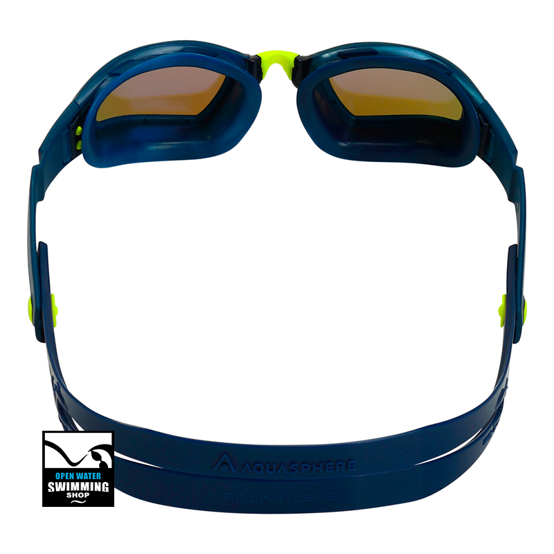 Aqua Sphere – Ninja – Zwembril - Blue Titanium Mirrored Lens - Blauw - EP3020404LMB - openwaterswimmingshop.nl