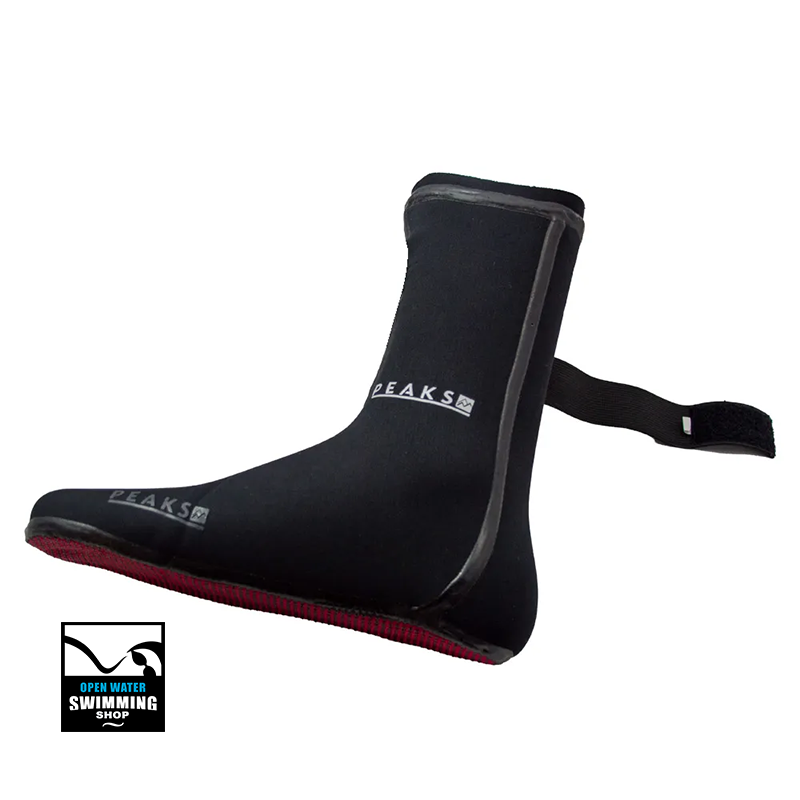 PEAKS-Neoprene-Extreme-Thermal-Swim-Socks-LEFT-openwaterswimmingshop.nl