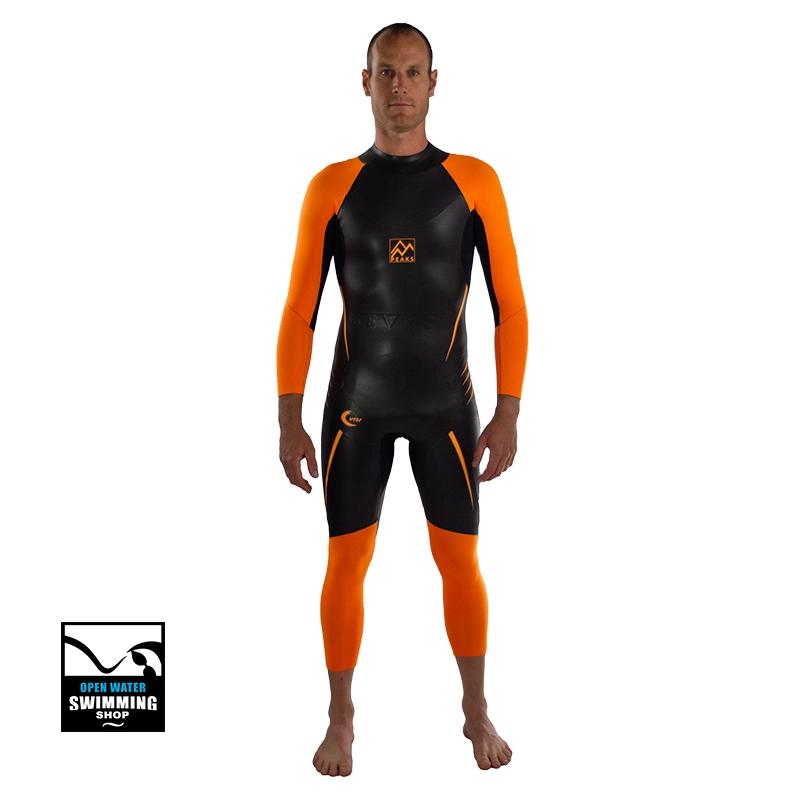 PEAKS-VISI-Front-Heren-openwaterswimmingshop.nl Peaks-Visi-Heren-Wetsuit-openwaterswimmingshop.nl