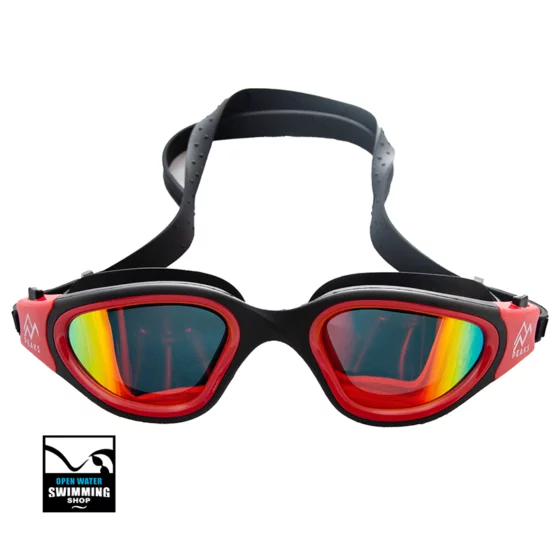 Peaks Mako zwembril – duurzame zwembril met brede zichtlijn en UV‑bescherming."