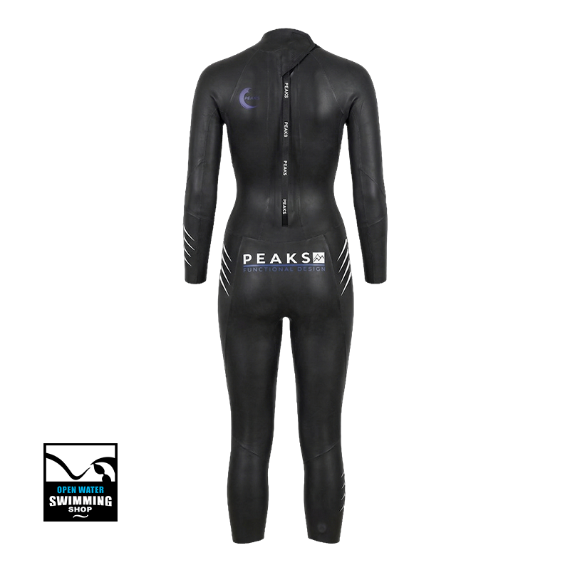 Peaks Azul wetsuit voor dames, ontworpen voor optimale prestaties in open water. Dit wetsuit voor triatlon biedt flexibiliteit en snelheid
