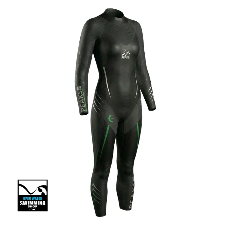 Peaks Verde zwemwetsuit dames voor triatlon en open water zwemmen.