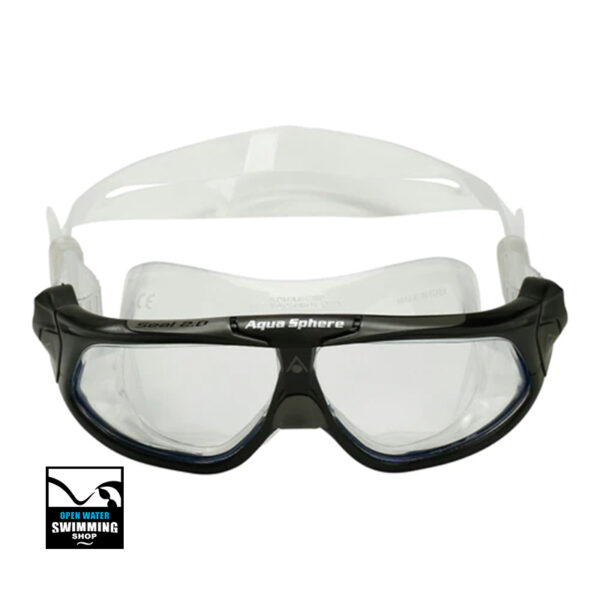 Aqua Sphere - Seal 2.0 - Zwembril - Clear Lens - Zwart - Grijs - MS1590110LC - openwaterswimmingshop.nl