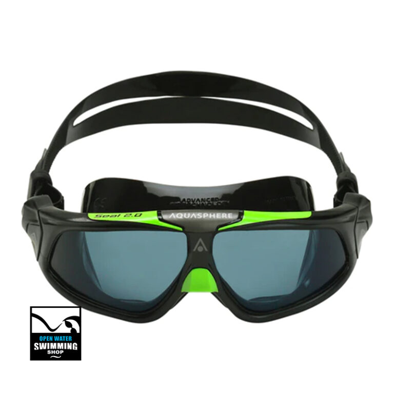 Aqua Sphere - Seal 2.0 - Zwembril - Dark Lens - Zwart - Groen - MS5070103LD - openwaterswimmingshop.nl