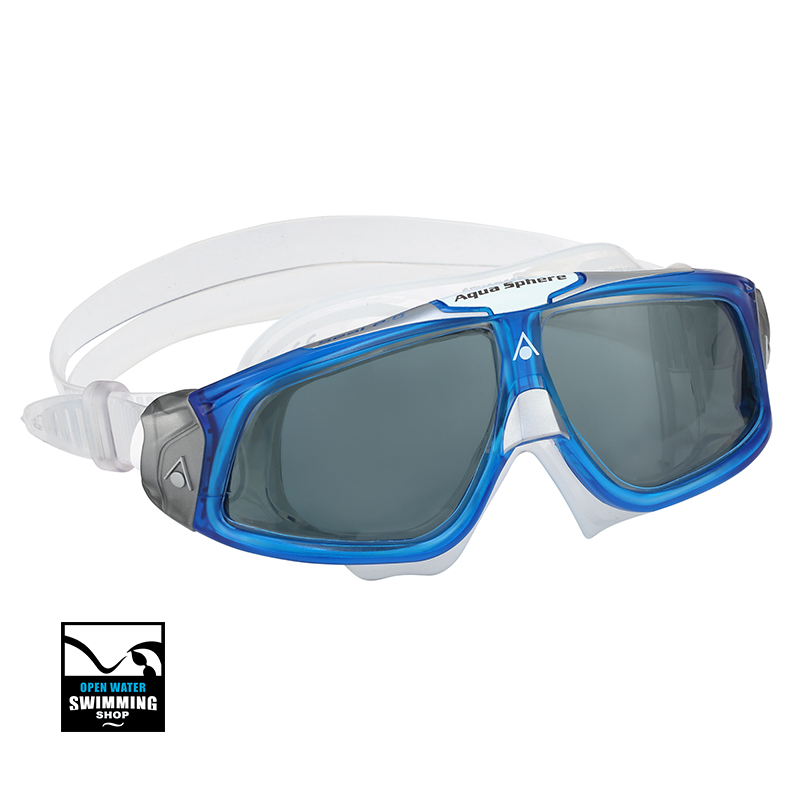 Aqua Sphere - Seal 2.0 - Zwembril - Dark Lens - Blauw - Wit - MS5074109LC - openwaterswimmingshop.nl