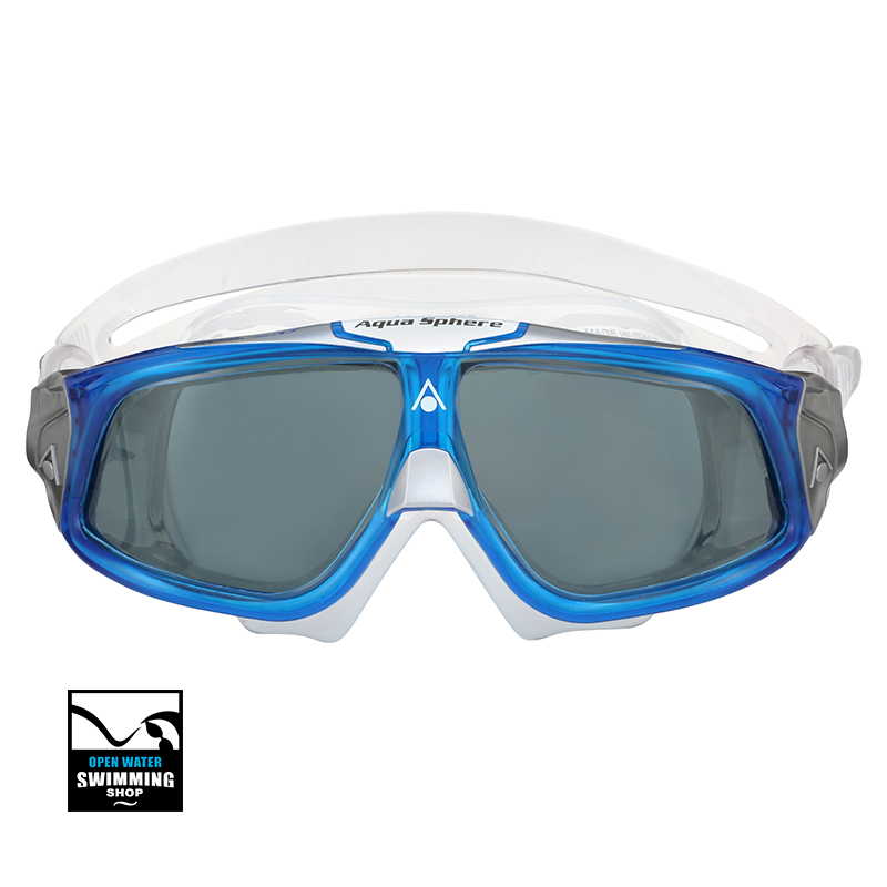 SEAL_MS5074109LC_LIGHTBLUE-WHITE-V Aqua Sphere - Seal 2.0 - Zwembril - Dark Lens - Blauw - Wit - MS5074109LC - openwaterswimmingshop.nl