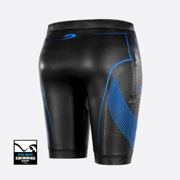 Sumarpo-Flow-Eco-zwembroek-neopreen-Bleu-unisex-Back-openwaterswimmingshop.nl