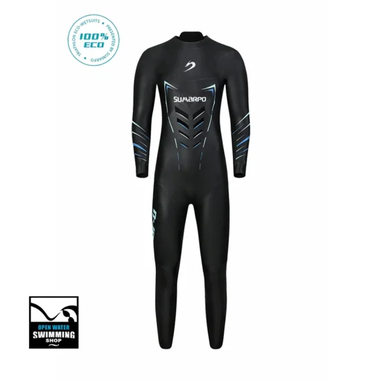 Sumarpo N-Joy Eco heren wetsuit voor triatlon en open water, verkrijgbaar bij Openwaterswimmingshop om te passen en te testen.