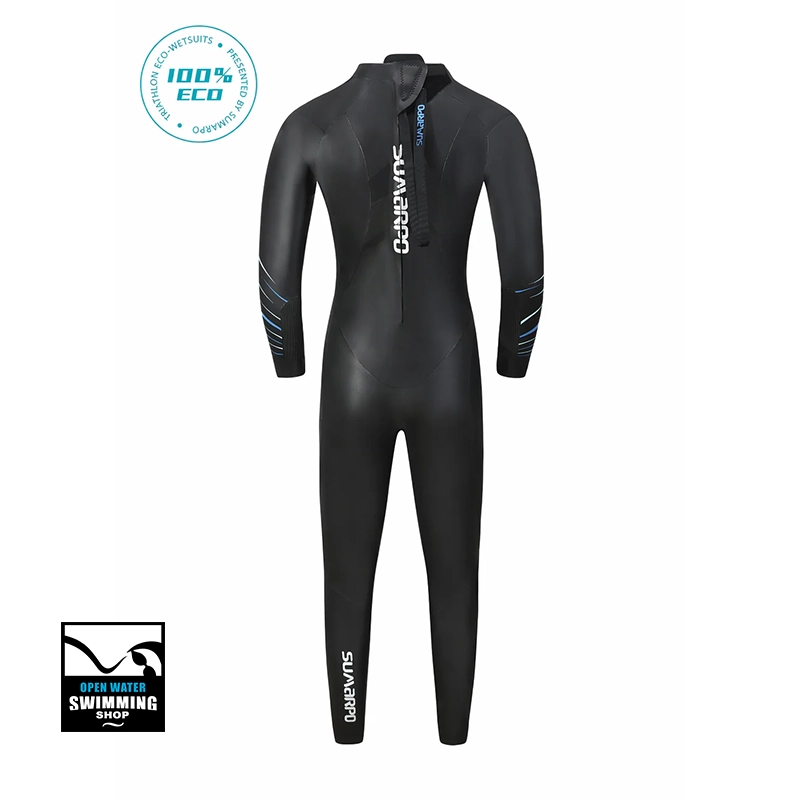 Sumarpo N-Joy Eco heren wetsuit voor triatlon en open water, verkrijgbaar bij Openwaterswimmingshop om te passen en te testen.