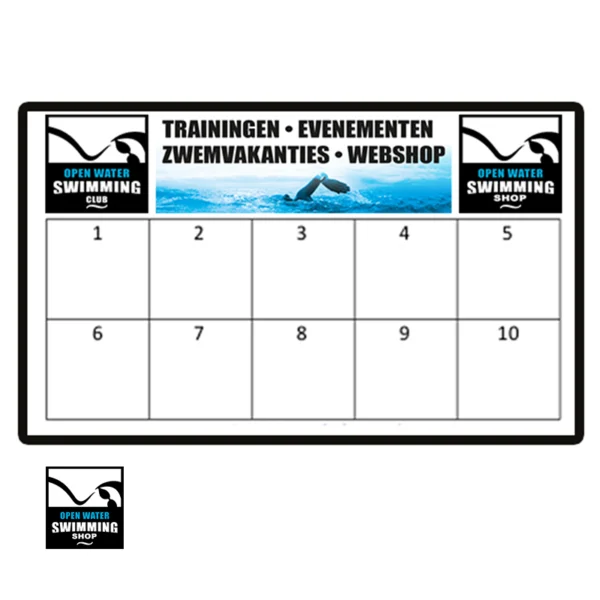 Zwemkaart - 10 zwemtrainingen-alles voor de zwemmer-openwaterswimming.club-openwaterswimmingshop