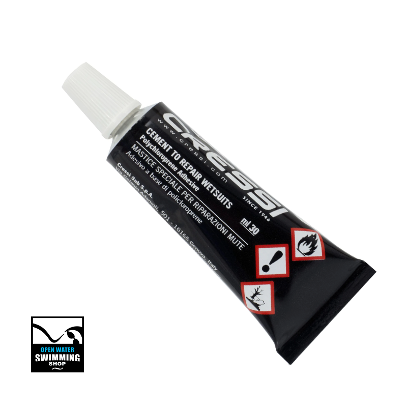 sterke neopreen lijm van Cressi – ideaal voor wetsuit reparatie-openwaterswimmingshop.nl