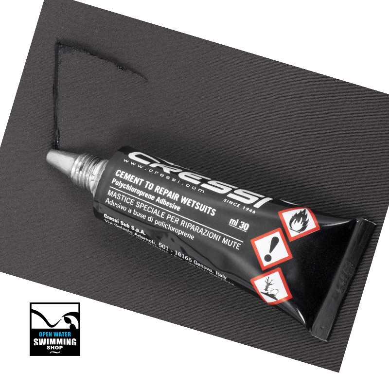 Cressi neopreenlijm, waterdichte oplossing voor wetsuit en neopreen reparatie-openwaterswimmingshop.nl