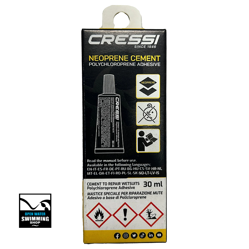 Neopreen lijm van Cressi voor duurzame wetsuit reparatie-openwaterswimmingshop.nl