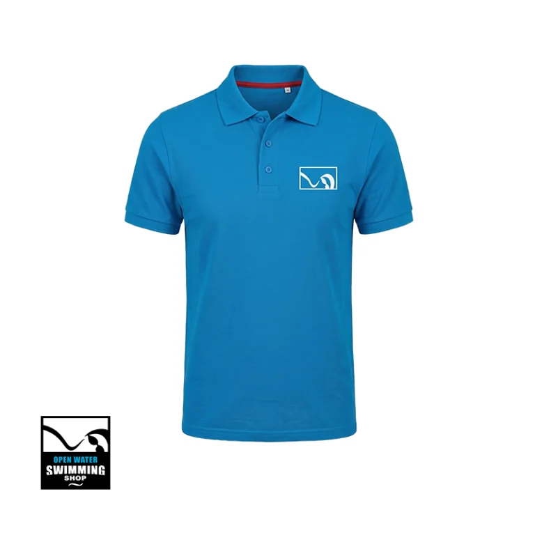 sportpolo voor Openwaterswimming-clubs zwemmers. Gemaakt van hoogwaardig katoen-piqué tricot, ideaal voor trainingen, wedstrijden en dagelijks gebruik.